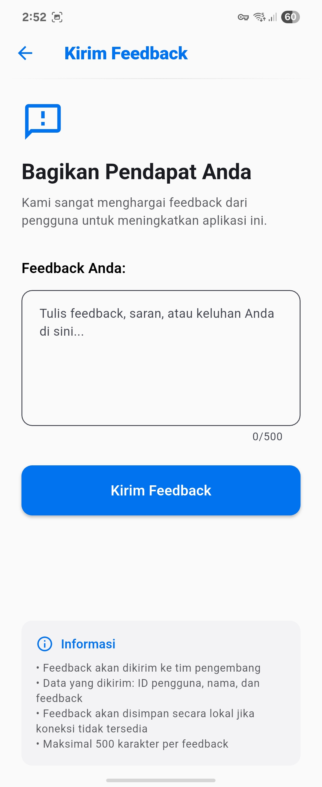 Kirim Feedback