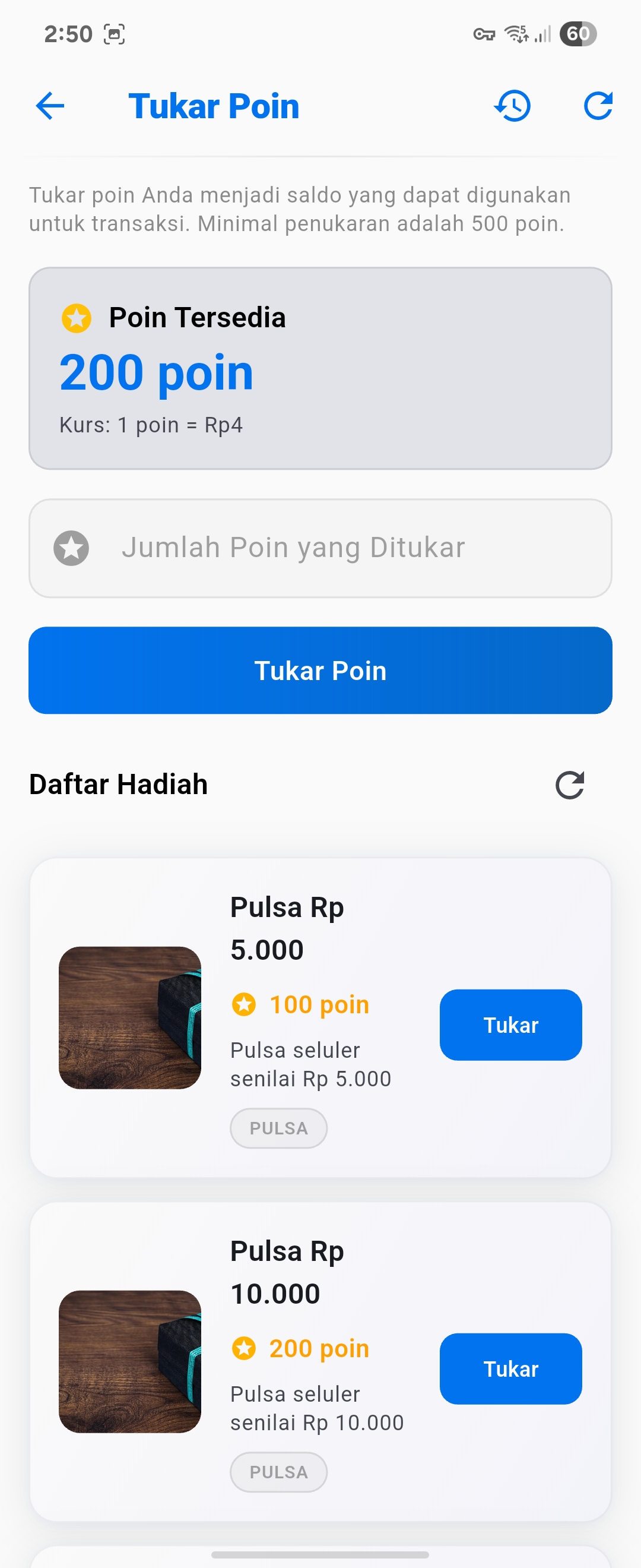Tukar Poin